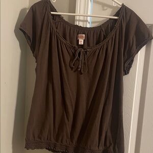 Mossimo Supply Co. Chocolate Brown Blouse